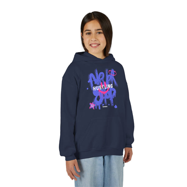 Hustle Mode (Kids) Youth Heavy Blend Hooded Hoodie - Never Stop