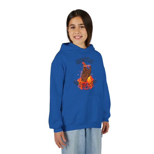 Hustle Mode (Kids) Youth Heavy Blend Hooded Hoodie - Activated