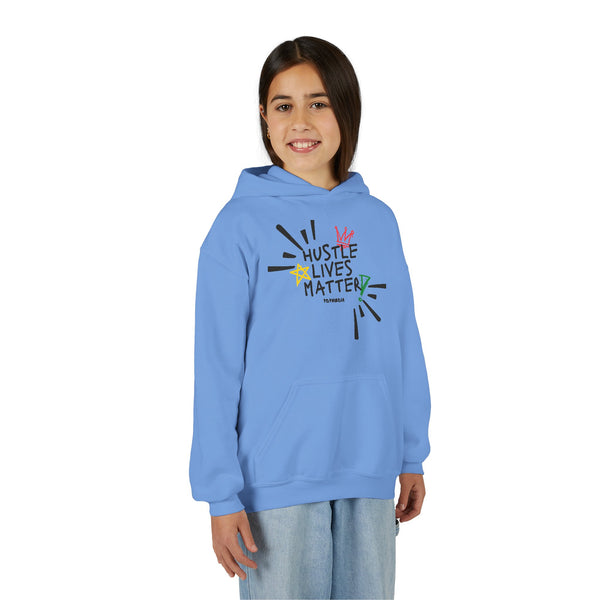 Hustle Mode (Kids) Youth Heavy Blend Hooded Hoodie - Hustle Lives Matter