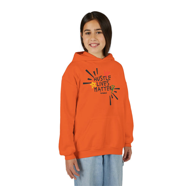 Hustle Mode (Kids) Youth Heavy Blend Hooded Hoodie - Hustle Lives Matter