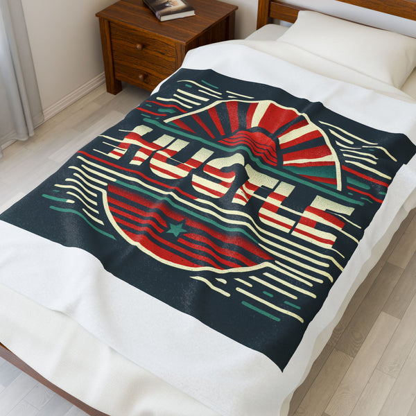 Hustle Mode Plush Blanket - Retro Sports