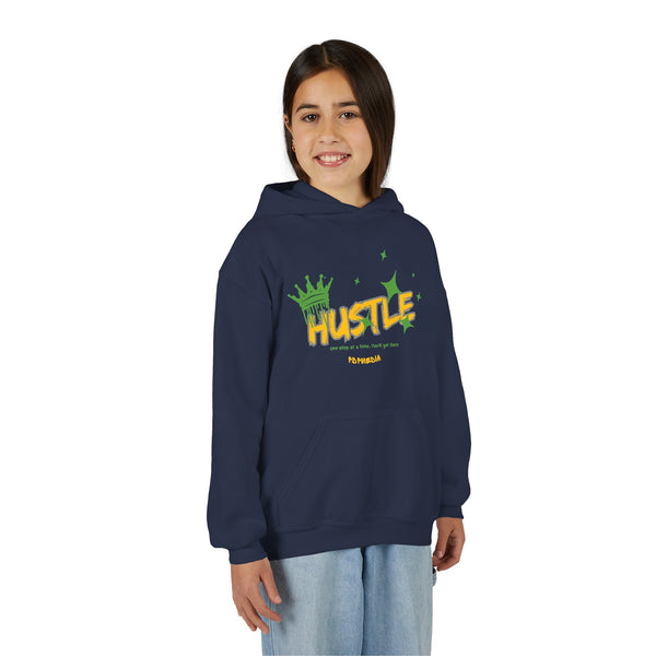 Hustle Mode (Kids) Youth Heavy Blend Hooded Hoodie - King Hustle
