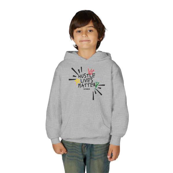 Hustle Mode (Kids) Youth Heavy Blend Hooded Hoodie - Hustle Lives Matter