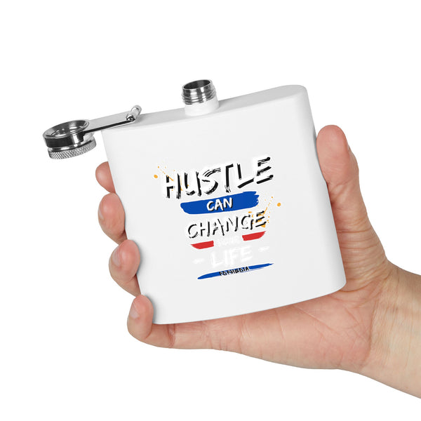 Flask, Hustle Mode - Stainless Steel 6oz (Change Your Life)