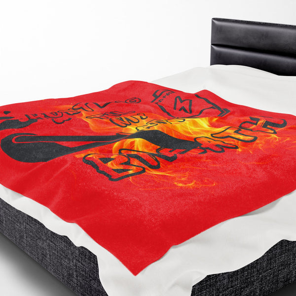 Hustle Mode Plush Blanket - Last Breath