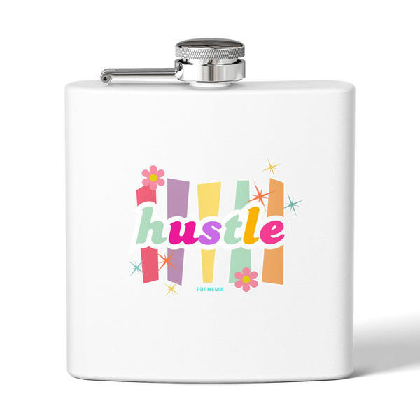 Flask, Hustle Mode - Stainless Steel 6oz (Pastel Hustle)