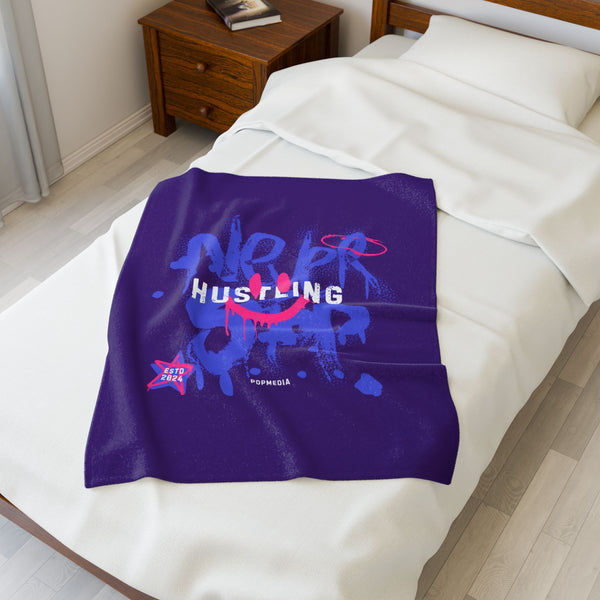 Hustle Mode Plush Blanket - Never Stop