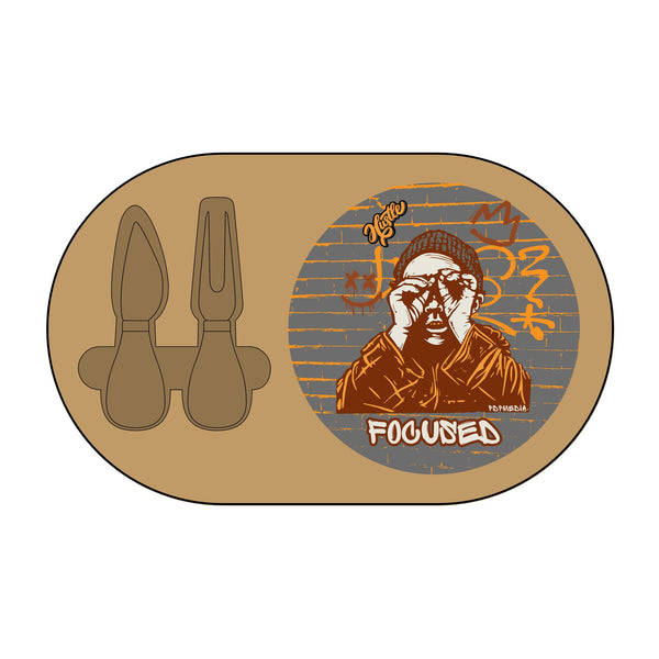 Charcuterie Board - Focused Brown (Engraving) - Hosting Experience Upgrade Acacia Wood Slate Cheese Lovers Entertaining Statement Piece