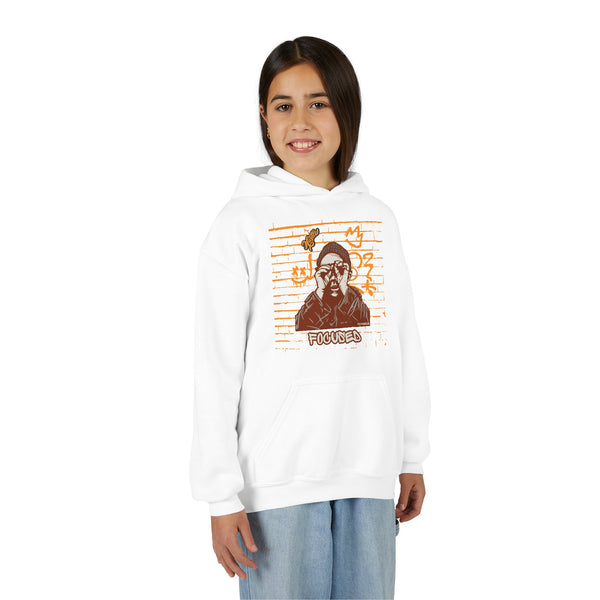 Hustle Mode (Kids) Youth Heavy Blend Hooded Hoodie - Focused (Y)