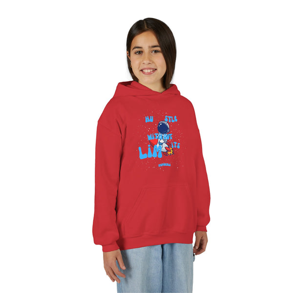 Hustle Mode (Kids) Youth Heavy Blend Hooded Hoodie - Without Limits
