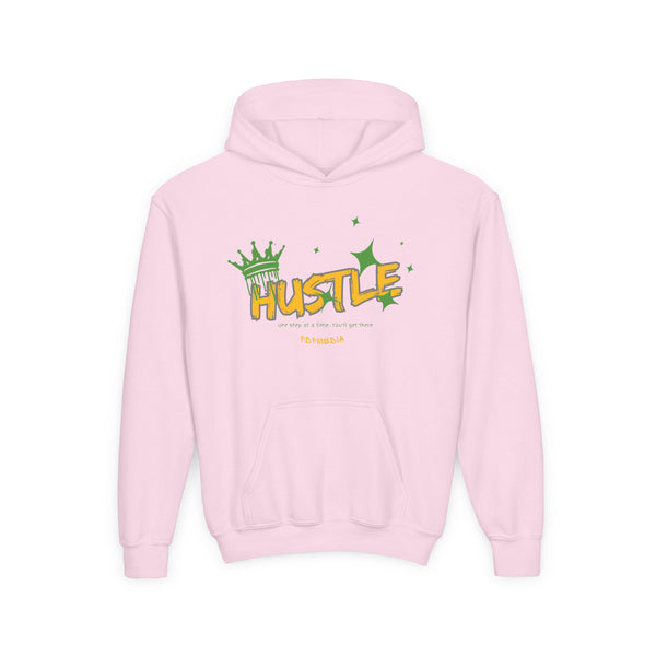 Hustle Mode (Kids) Youth Heavy Blend Hooded Hoodie - King Hustle