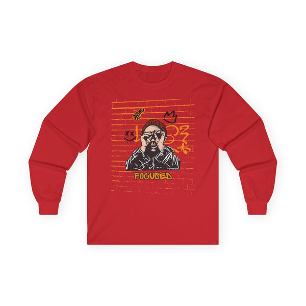 Hustle Mode Long Sleeve - Focused Black Crown