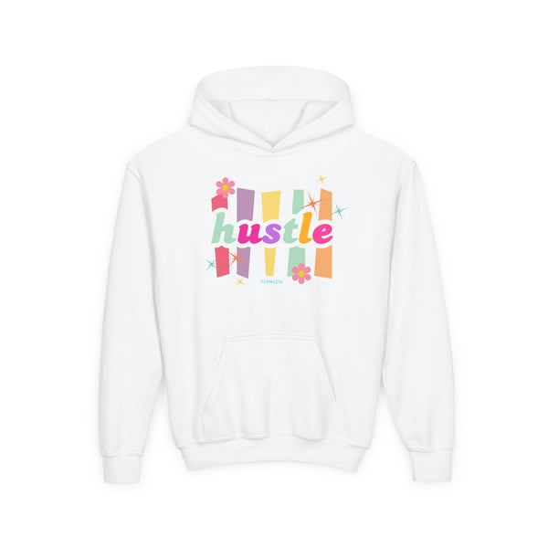 Hustle Mode (Kids) Youth Heavy Blend Hooded Hoodie - Pastel Hustle