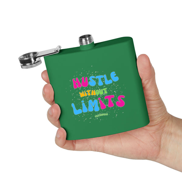 Flask, Hustle Mode - Stainless Steel 6oz (Without Limits)