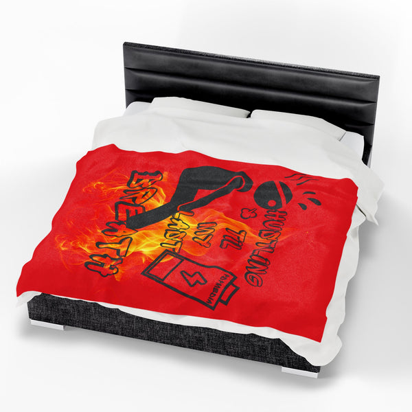 Hustle Mode Plush Blanket - Last Breath