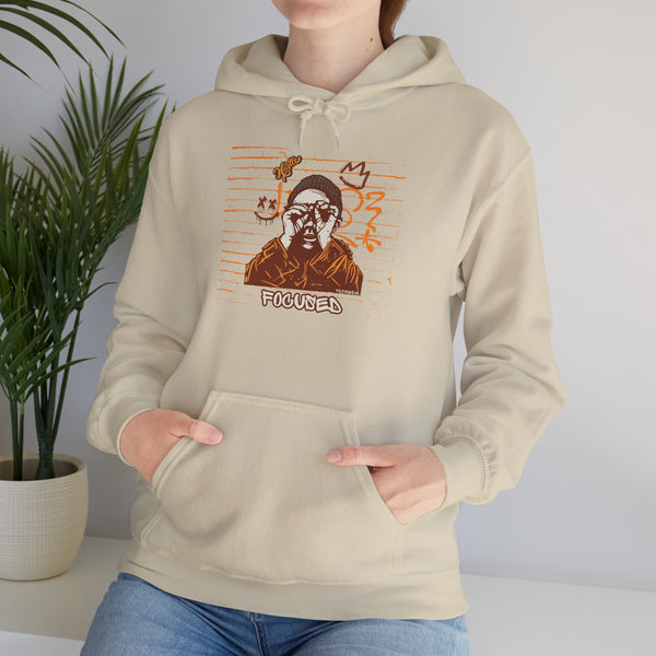 Hustle Mode Hoodie - Focused Brown Crown