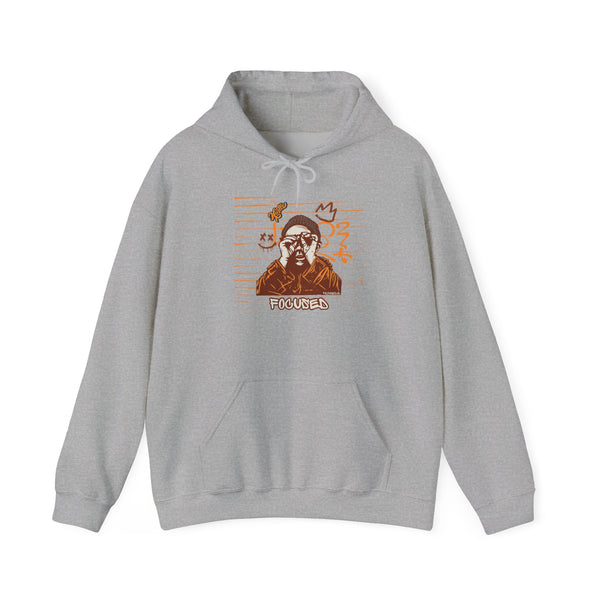Hustle Mode Hoodie - Focused Brown Crown