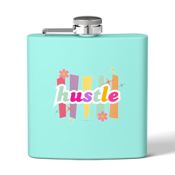 Flask, Hustle Mode - Stainless Steel 6oz (Pastel Hustle)