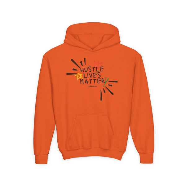 Hustle Mode (Kids) Youth Heavy Blend Hooded Hoodie - Hustle Lives Matter