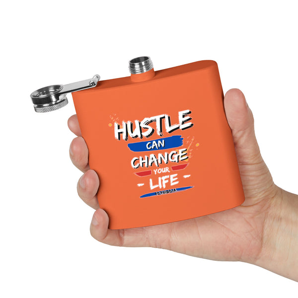 Flask, Hustle Mode - Stainless Steel 6oz (Change Your Life)