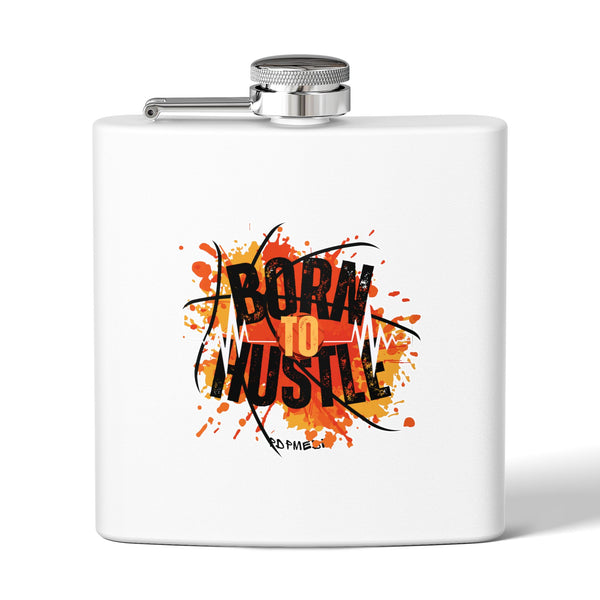 Flask, Hustle Mode - Stainless Steel 6oz (Born To Hustle)