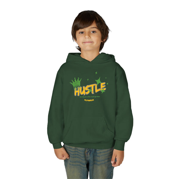 Hustle Mode (Kids) Youth Heavy Blend Hooded Hoodie - King Hustle
