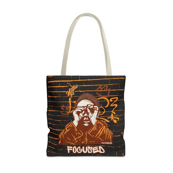 Hustle Mode Tote Bag - Focused Brown Crown
