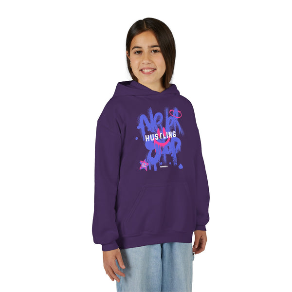 Hustle Mode (Kids) Youth Heavy Blend Hooded Hoodie - Never Stop