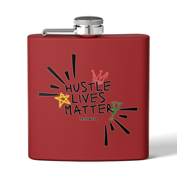 Flask, Hustle Mode - Stainless Steel 6oz (Hustle Lives Matter)