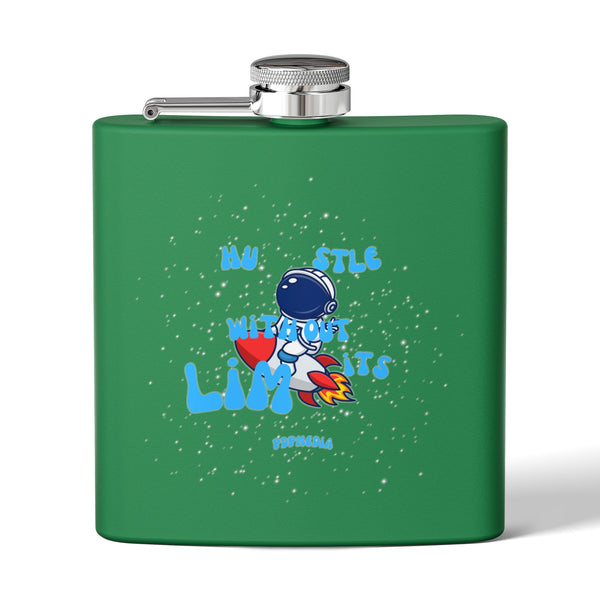 Flask, Hustle Mode - Stainless Steel 6oz (Hustle Without Limits)