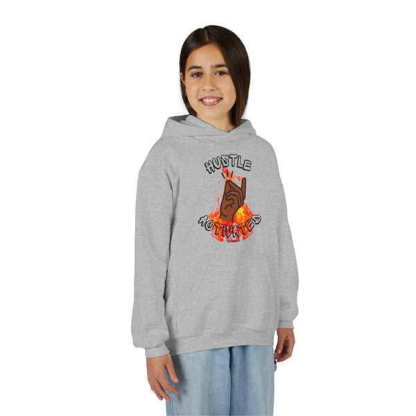 Hustle Mode (Kids) Youth Heavy Blend Hooded Hoodie - Activated