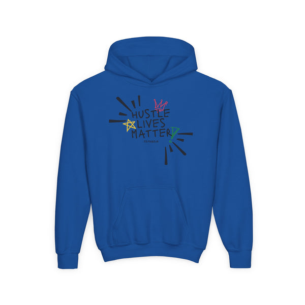 Hustle Mode (Kids) Youth Heavy Blend Hooded Hoodie - Hustle Lives Matter