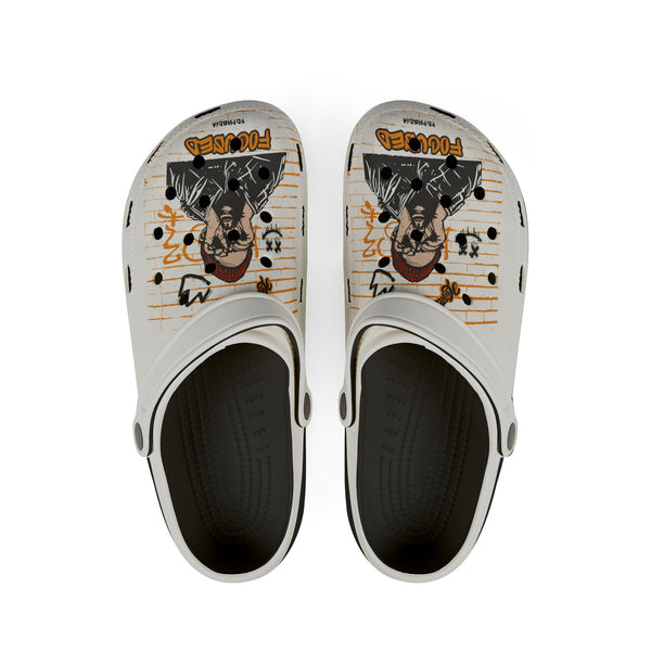Hustle Mode Foam Rubber Shoes - Focused Black Crown (Gift)