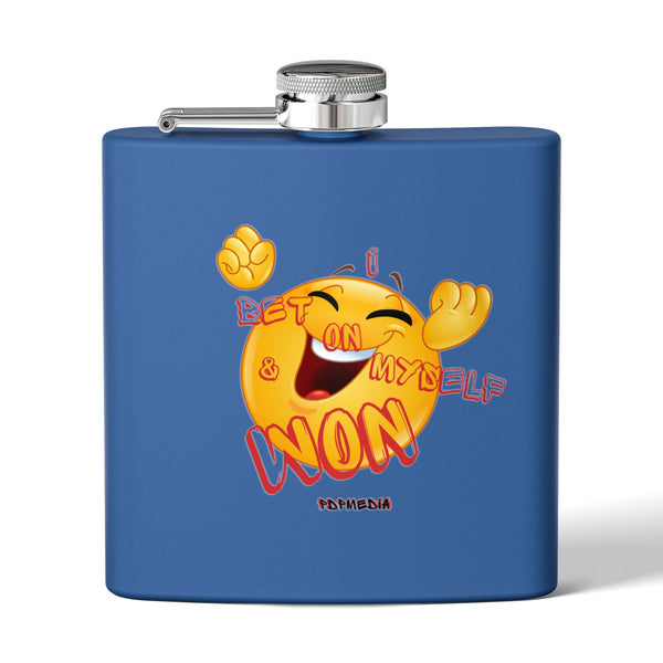 Flask, Hustle Mode - Stainless Steel 6oz (I Won)