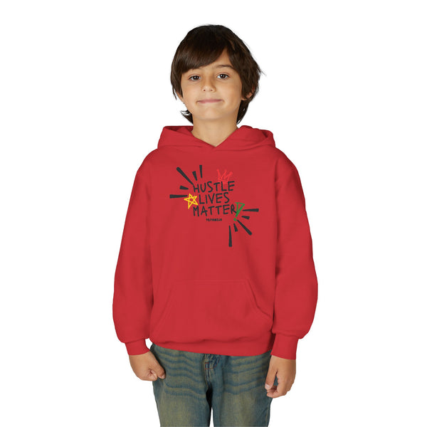 Hustle Mode (Kids) Youth Heavy Blend Hooded Hoodie - Hustle Lives Matter