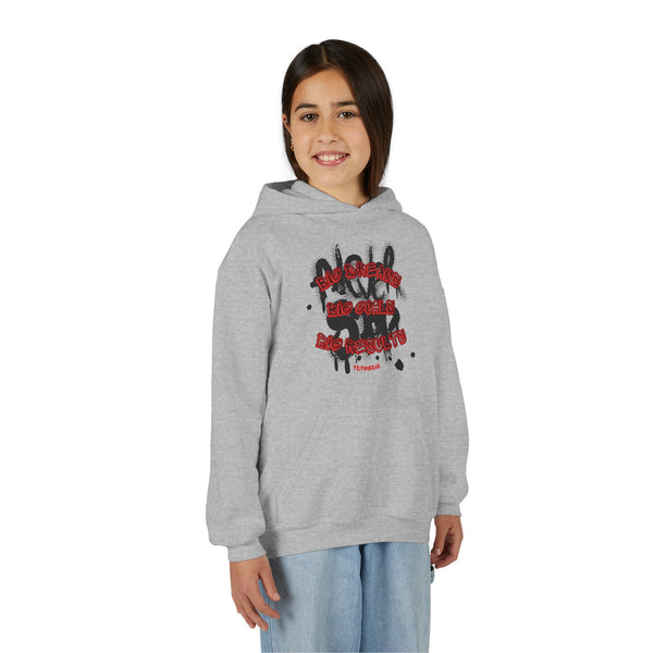 Hustle Mode (Kids) Youth Heavy Blend Hooded Hoodie - Big Dreams