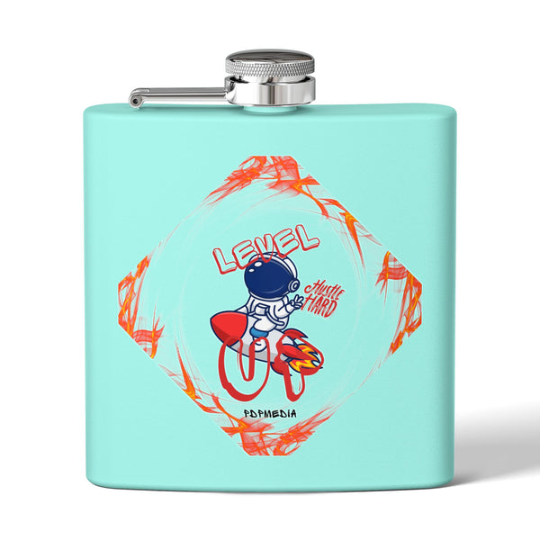 Flask, Hustle Mode - Stainless Steel 6oz (Level Up)