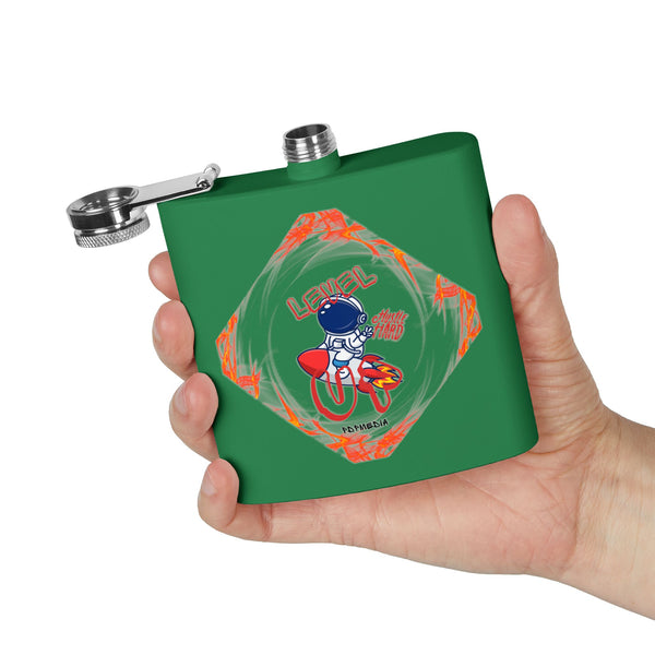 Flask, Hustle Mode - Stainless Steel 6oz (Level Up)