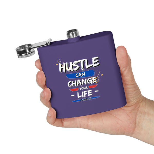 Flask, Hustle Mode - Stainless Steel 6oz (Change Your Life)