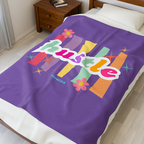 Hustle Mode Plush Blanket - Pastel Hustle
