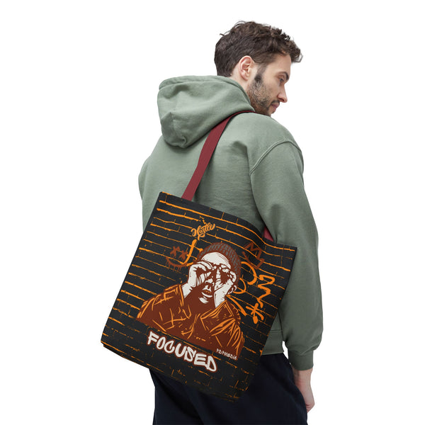 Hustle Mode Tote Bag - Focused Brown Crown