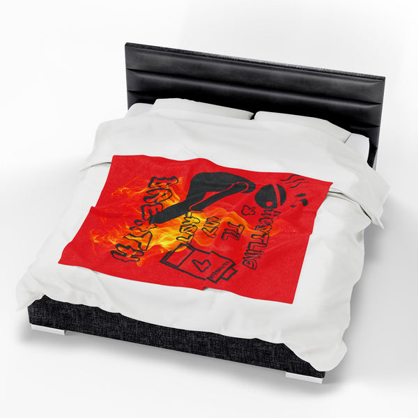 Hustle Mode Plush Blanket - Last Breath