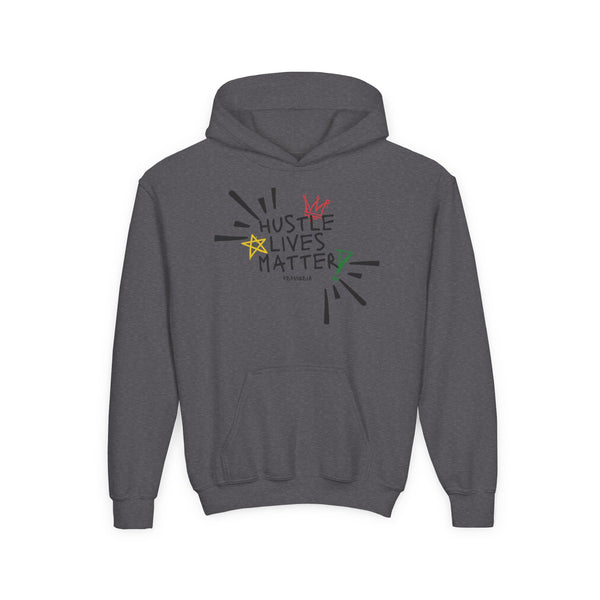 Hustle Mode (Kids) Youth Heavy Blend Hooded Hoodie - Hustle Lives Matter