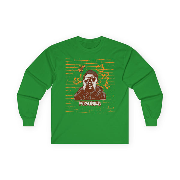 Hustle Mode Long Sleeve - Focused Yellow Crown