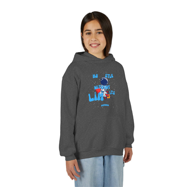 Hustle Mode (Kids) Youth Heavy Blend Hooded Hoodie - Without Limits