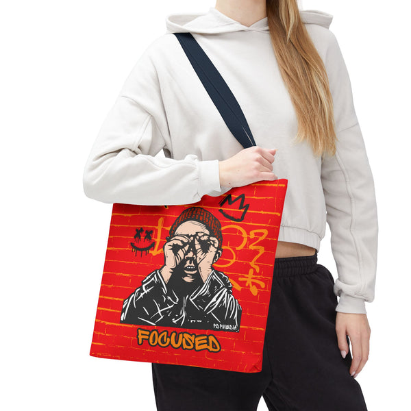 Hustle Mode Tote Bag - Focused Black Crown