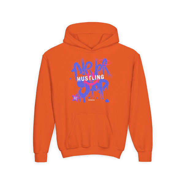 Hustle Mode (Kids) Youth Heavy Blend Hooded Hoodie - Never Stop