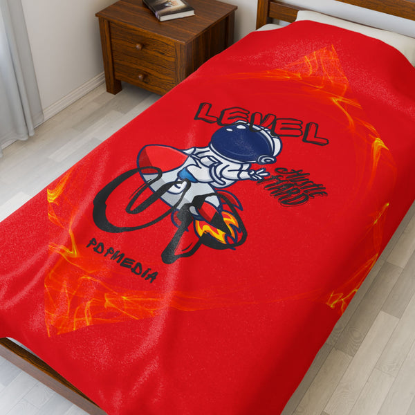 Hustle Mode Plush Blanket - Level Up