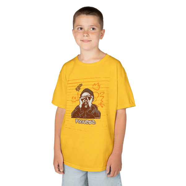 Kids Hustle Mode Tee - Focused