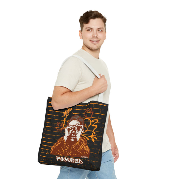 Hustle Mode Tote Bag - Focused Brown Crown